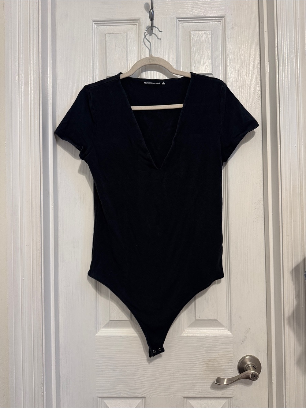 Abercrombie Black V-Neck Bodysuit